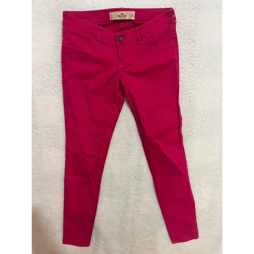 Hollister Pink Skinny Leggings Stretch Casual Pants Women's Size 25